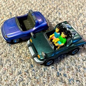 VINTAGE y2k DISNEYLAND AUTOPIA CHEVRON  DUSTY #2 SPARKY #4 METALLIC CARS SET 2